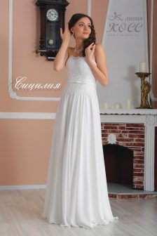 Свадебное платье Сицилия облегающее